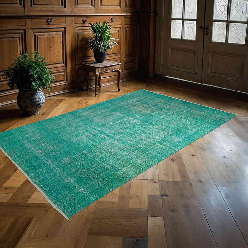 Alfombra Turca Vintage Sobre-teñida - 150 cm x 238 cm - K0069841