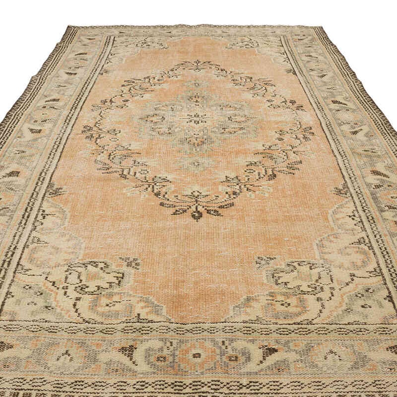 Vintage Turkish Hand-Knotted Rug - 5' 9" x 10'  (69" x 120") - K0069845