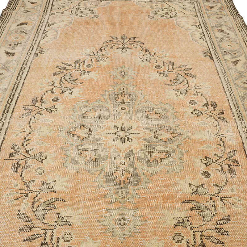 Vintage Turkish Hand-Knotted Rug - 5' 9" x 10'  (69" x 120") - K0069845