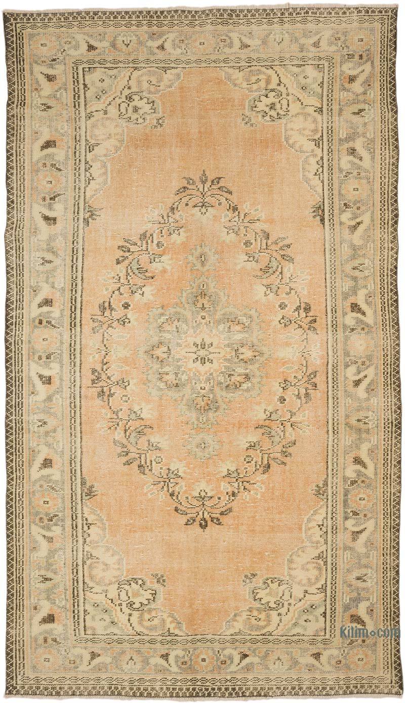 Vintage Turkish Hand-Knotted Rug - 5' 9" x 10'  (69" x 120") - K0069845