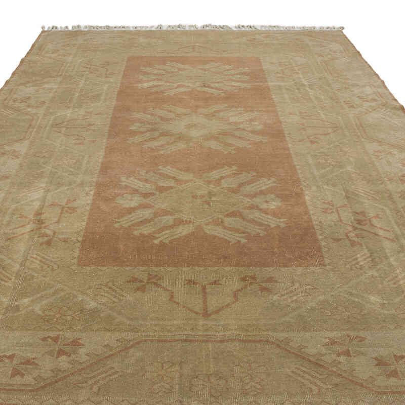 Vintage Turkish Hand-Knotted Rug - 6' 4" x 9' 7" (76" x 115") - K0069849