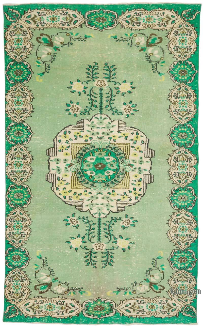 Vintage Turkish Hand-Knotted Rug - 5' 11" x 9' 6" (71" x 114") - K0069851