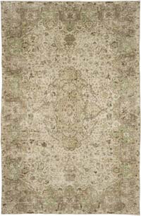 Vintage Turkish Hand-Knotted Rug - 6' 7" x 10' 1" (79" x 121")