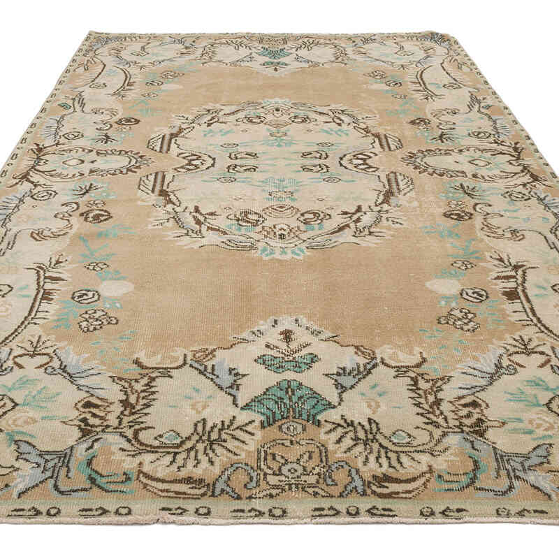 Vintage Turkish Hand-Knotted Rug - 5' 8" x 9' 5" (68" x 113") - K0069856