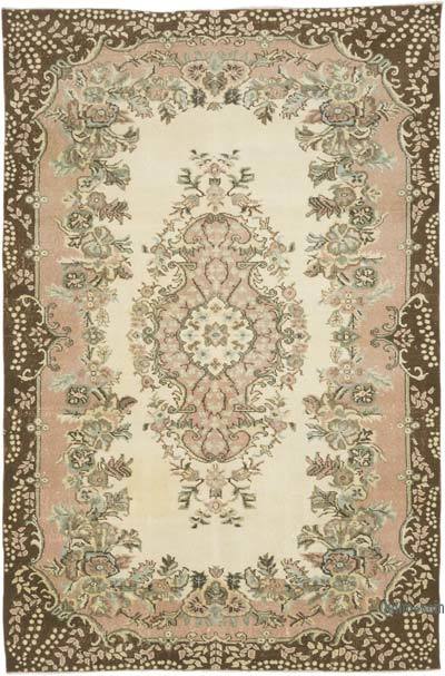 Alfombra Vintage Turca Anudada a Mano - 182 cm x 275 cm