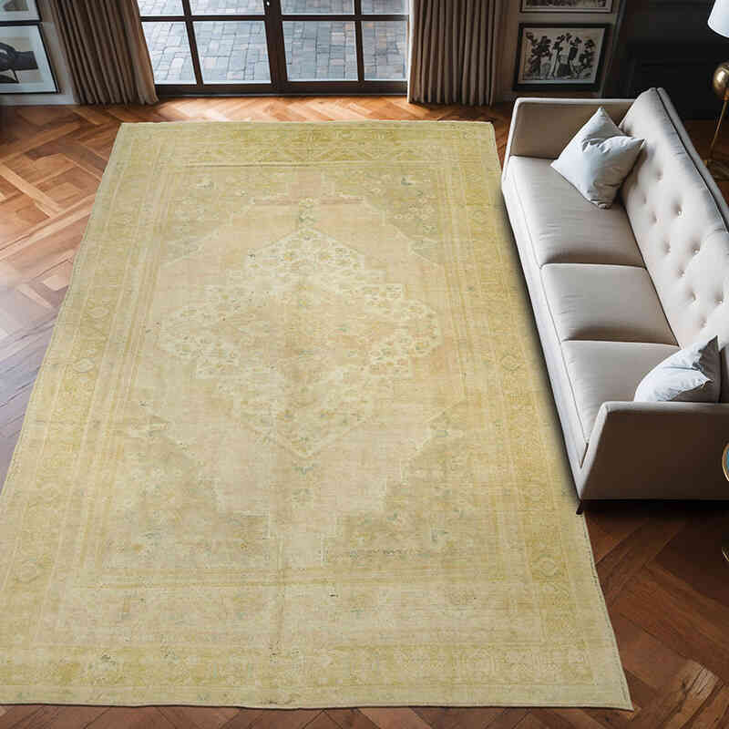 Vintage Turkish Hand-Knotted Rug - 7' 5" x 12' 5" (89" x 149") - K0069864