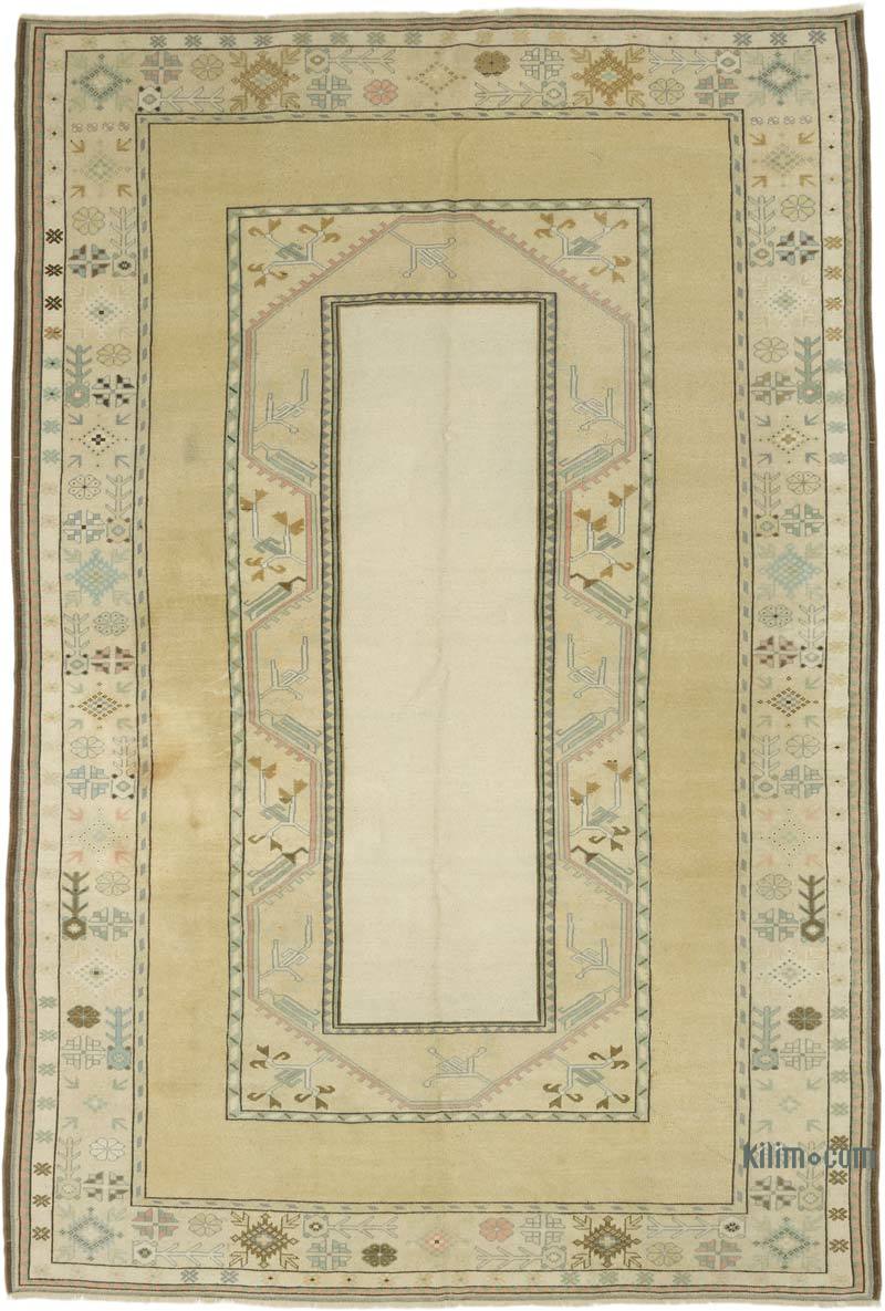 Vintage Turkish Hand-Knotted Rug - 6' 7" x 9' 8" (79" x 116") - K0069866