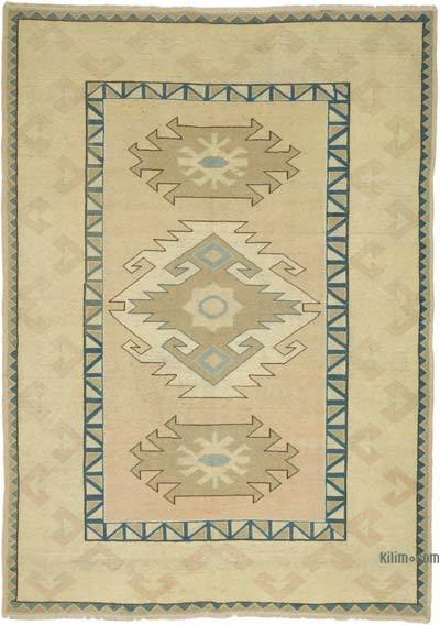 Alfombra Vintage Turca Anudada a Mano - 174 cm x 245 cm