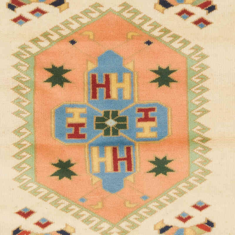 Vintage Turkish Hand-Knotted Rug - 4' 2" x 7' 3" (50" x 87") - K0069870