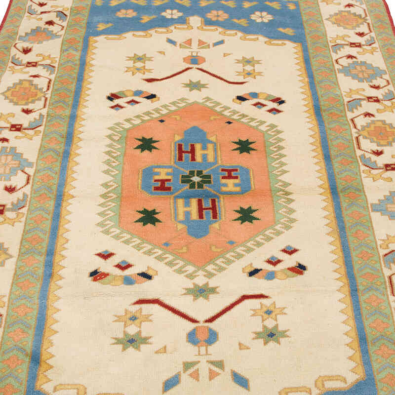 Vintage Turkish Hand-Knotted Rug - 4' 2" x 7' 3" (50" x 87") - K0069870