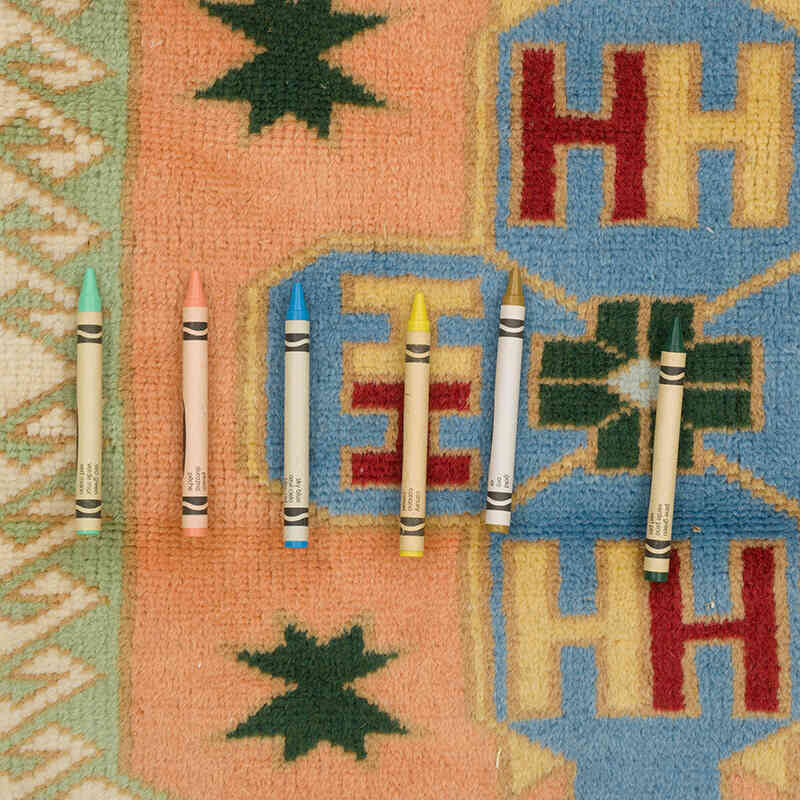 Vintage Turkish Hand-Knotted Rug - 4' 2" x 7' 3" (50" x 87") - K0069870