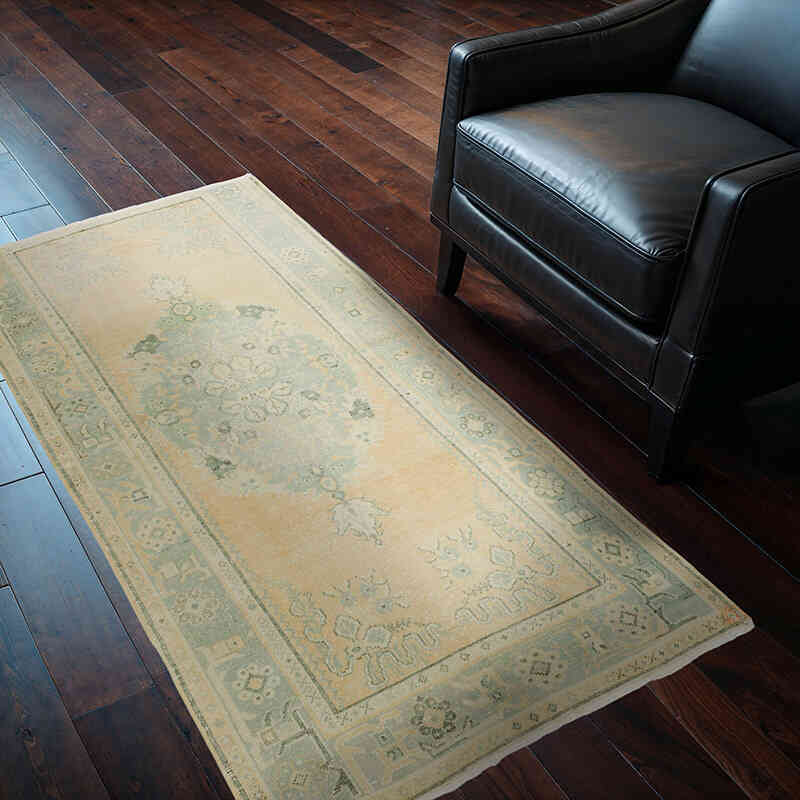 Alfombra Vintage Turca Anudada a Mano - 103 cm x 174 cm - K0069871