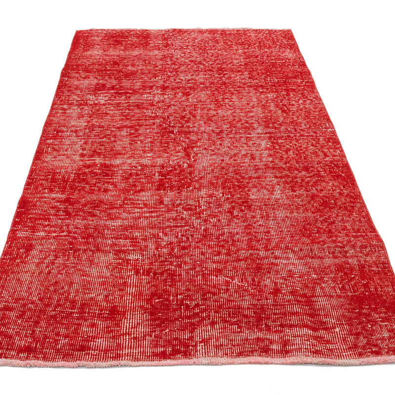 Over-dyed Vintage Hand-Knotted Turkish Rug - 3' 3" x 6' 3" (39" x 75") - K0069873