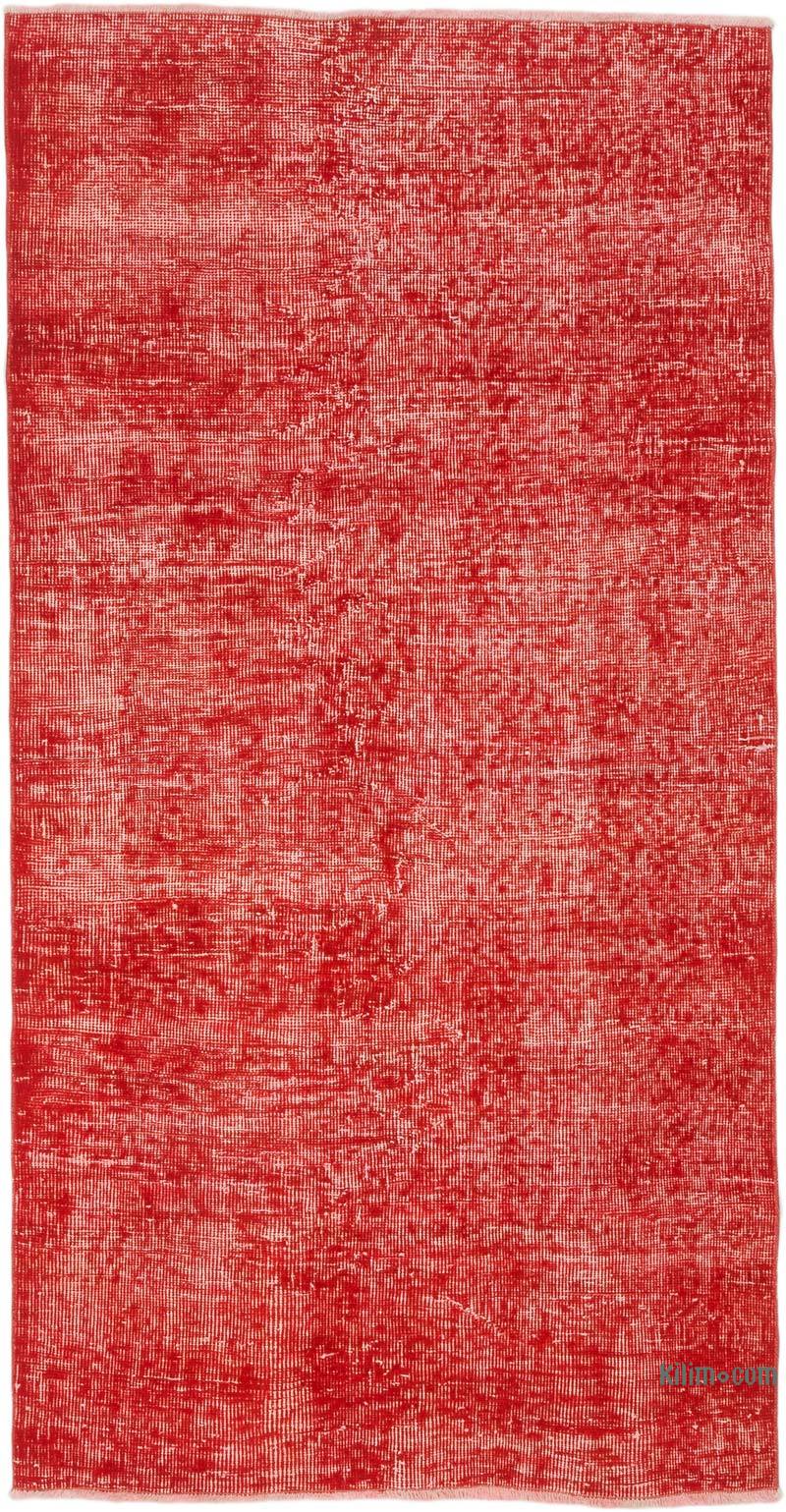 Over-dyed Vintage Hand-Knotted Turkish Rug - 3' 3" x 6' 3" (39" x 75") - K0069873