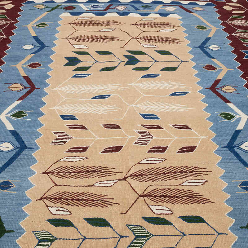 New Handwoven Turkish Kilim Rug - 6' 3" x 8' 11" (75" x 107") - K0070233