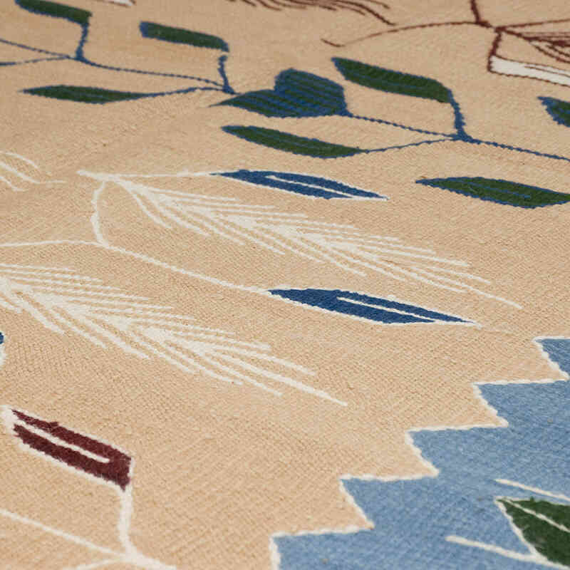 New Handwoven Turkish Kilim Rug - 6' 3" x 8' 11" (75" x 107") - K0070233