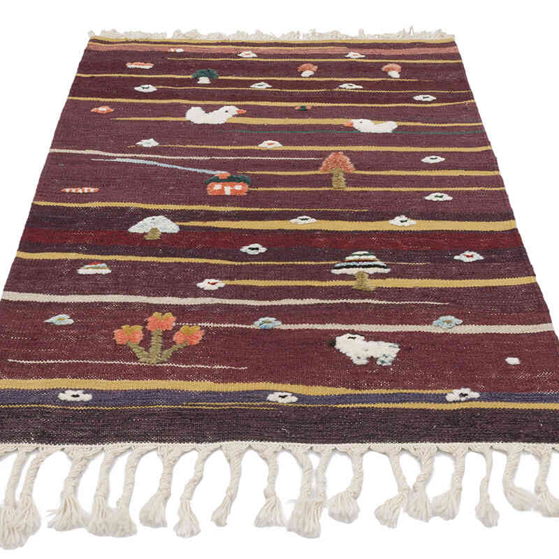 Nueva Alfombra Turca Kilim - 92 cm x 139 cm - K0070235