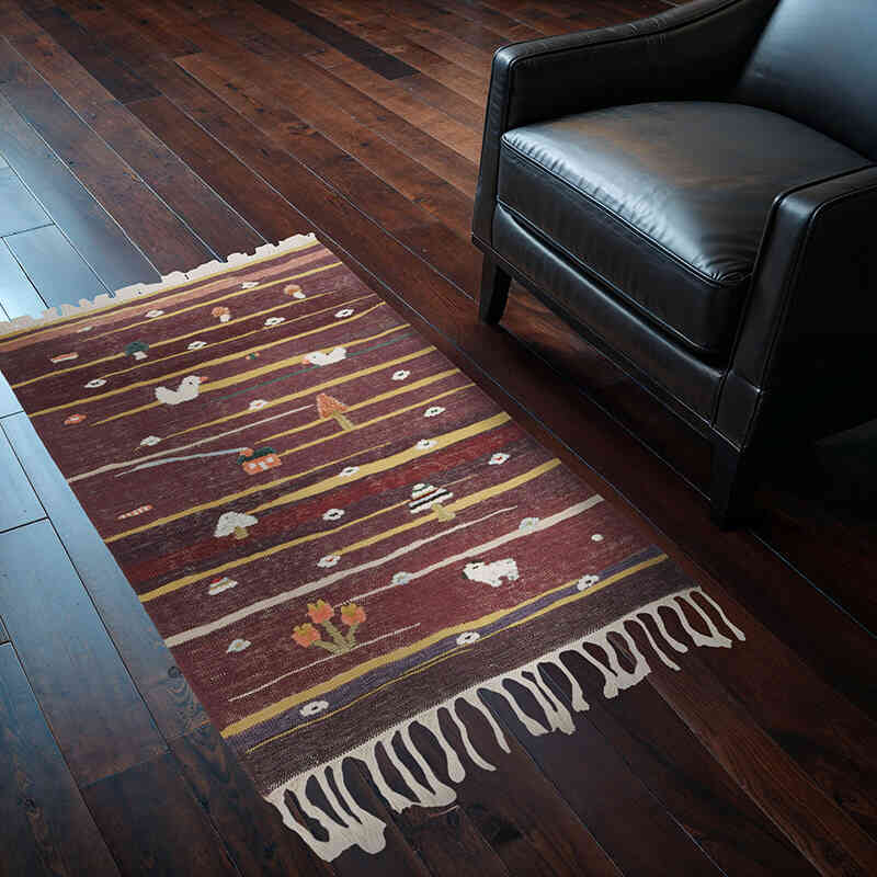 Nueva Alfombra Turca Kilim - 92 cm x 139 cm - K0070235