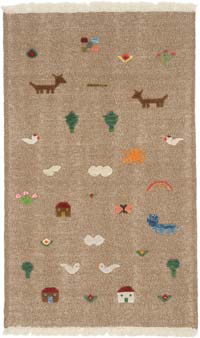Yeni Kök Boya El Dokuma Kilim - 99 cm x 161 cm