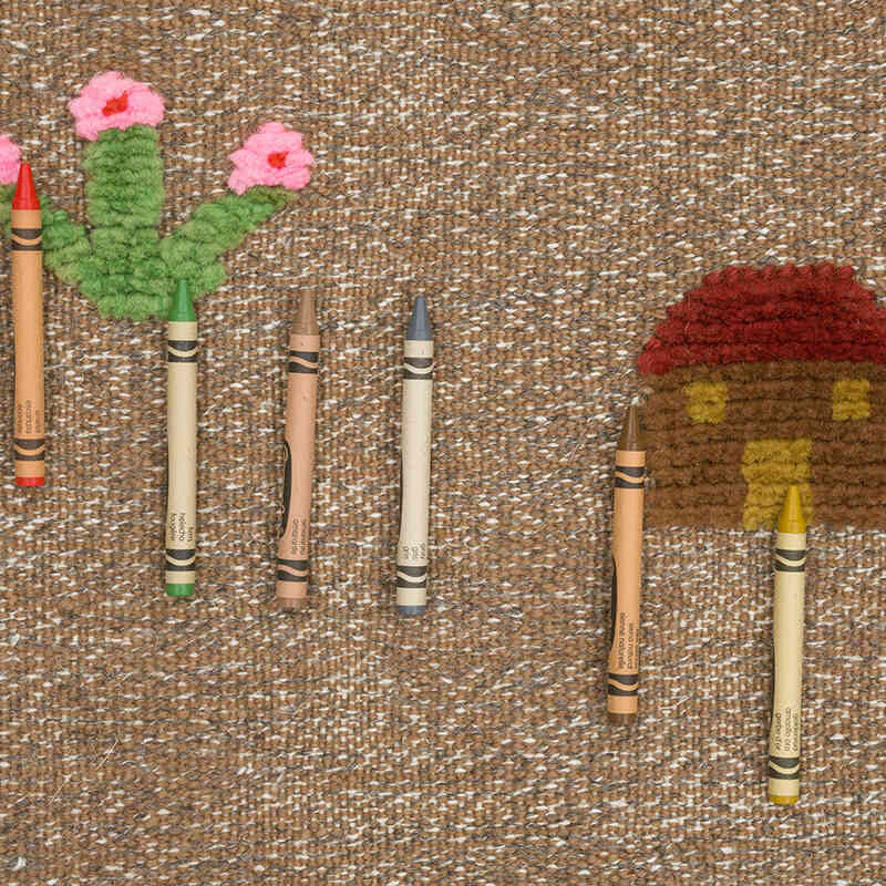 New Handwoven Turkish Kilim Rug - 3' 3" x 5' 3" (39" x 63") - K0070236
