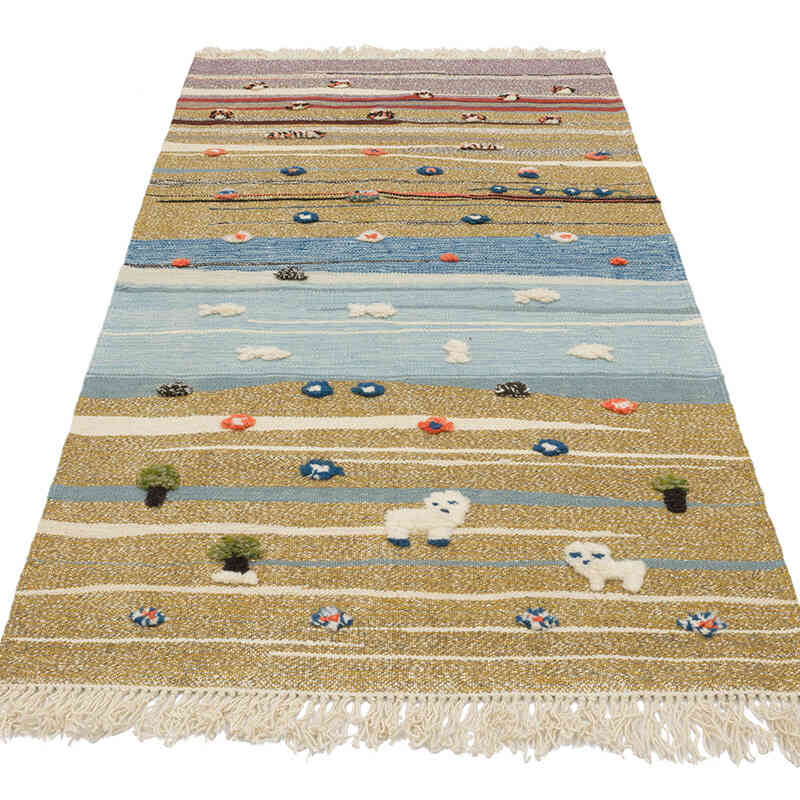 Yeni Kök Boya El Dokuma Kilim - 94 cm x 168 cm - K0070237