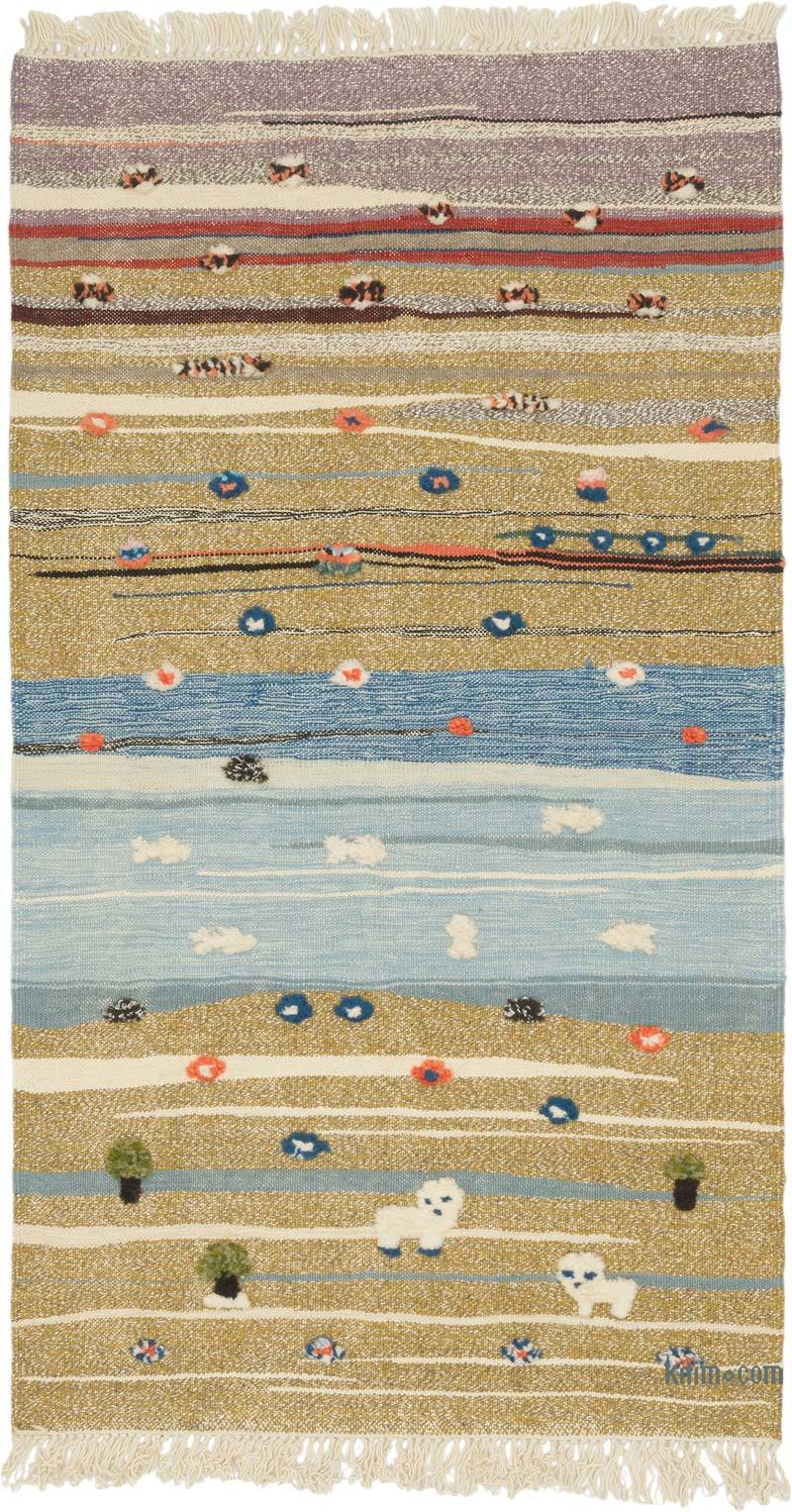 Yeni Kök Boya El Dokuma Kilim - 94 cm x 168 cm - K0070237