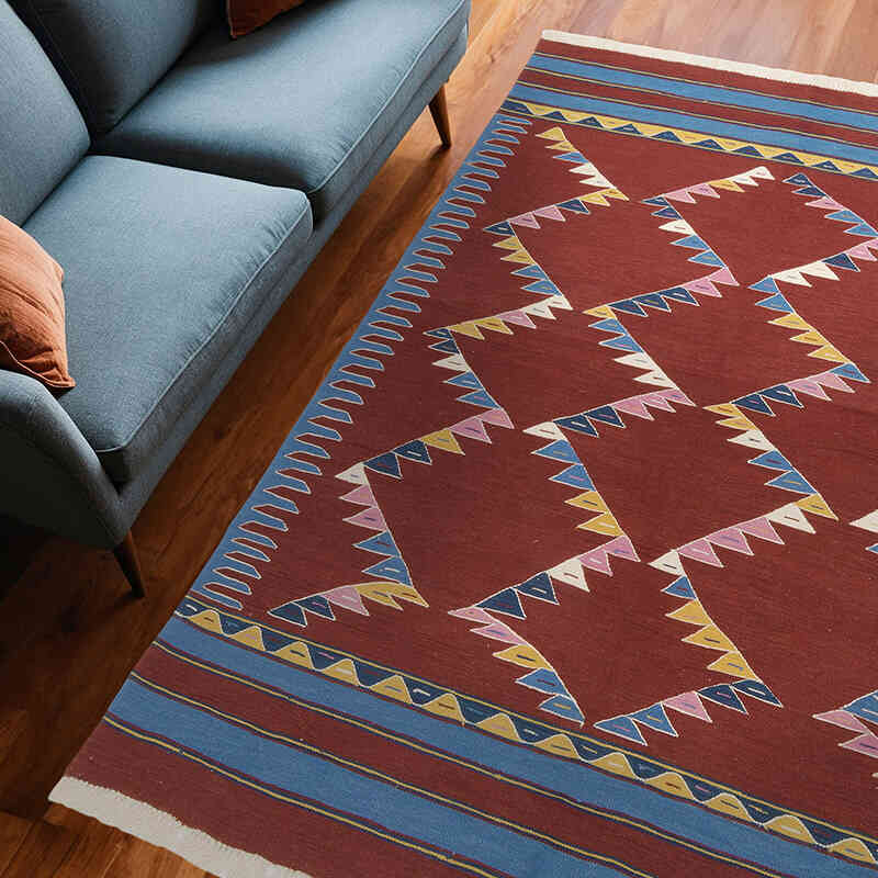 Yeni Kök Boya El Dokuma Kilim - 184 cm x 255 cm - K0070242
