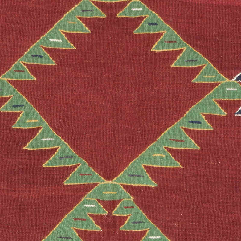 New Handwoven Turkish Kilim Rug - 5'  x 6' 11" (60" x 83") - K0070243