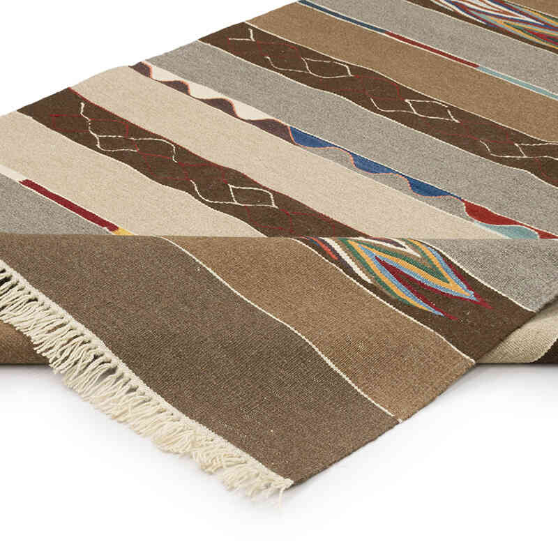 New Handwoven Turkish Kilim Rug - 4' 1" x 6' 2" (49" x 74") - K0070244