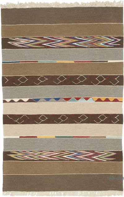 Yeni Kök Boya El Dokuma Kilim - 125 cm x 188 cm