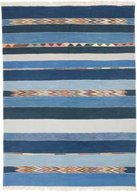 New Handwoven Turkish Kilim Rug - 6' 1" x 8' 3" (73" x 99")