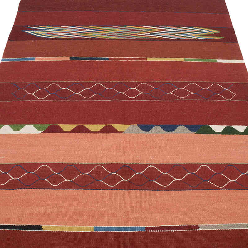 New Handwoven Turkish Kilim Rug - 4' 1" x 6' 5" (49" x 77") - K0070246