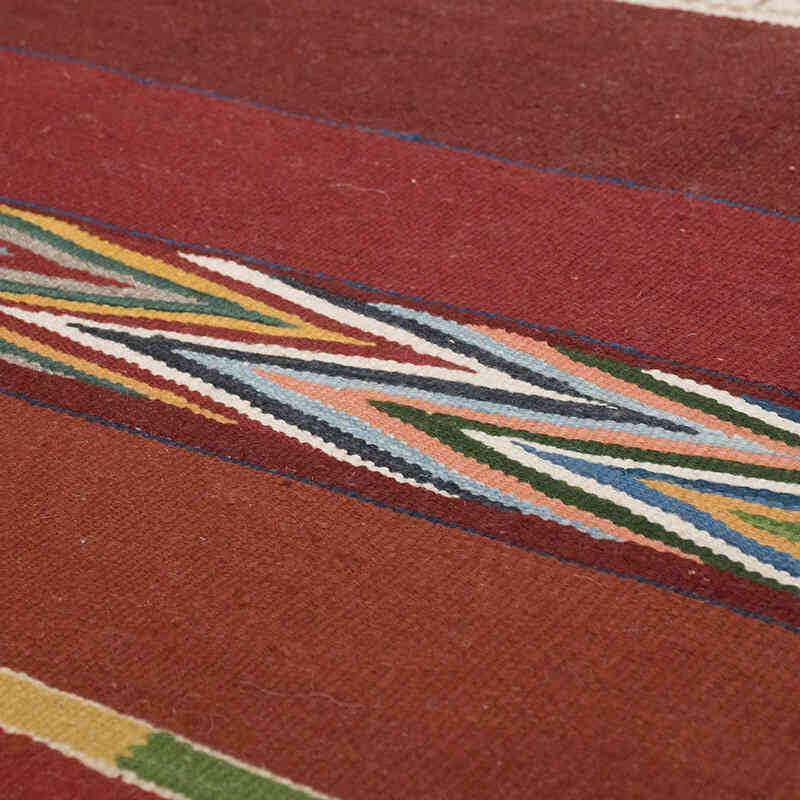 New Handwoven Turkish Kilim Rug - 4' 1" x 6' 5" (49" x 77") - K0070246