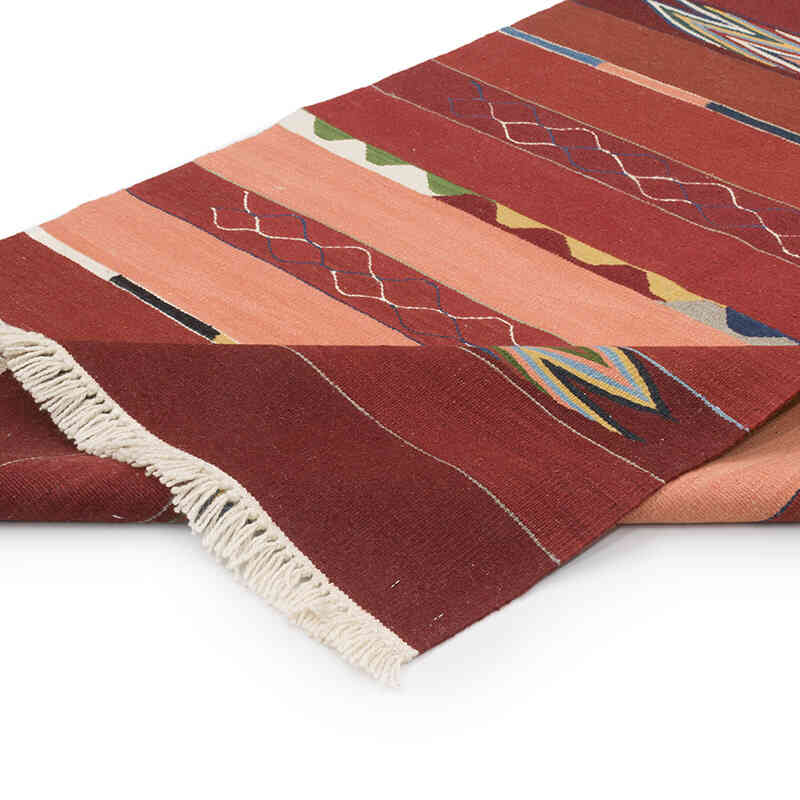 New Handwoven Turkish Kilim Rug - 4' 1" x 6' 5" (49" x 77") - K0070246