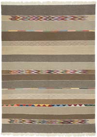 New Handwoven Turkish Kilim Rug - 6'  x 8' 2" (72" x 98")