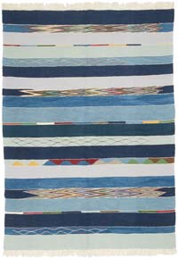 New Handwoven Turkish Kilim Rug - 5' 4" x 7' 5" (64" x 89")
