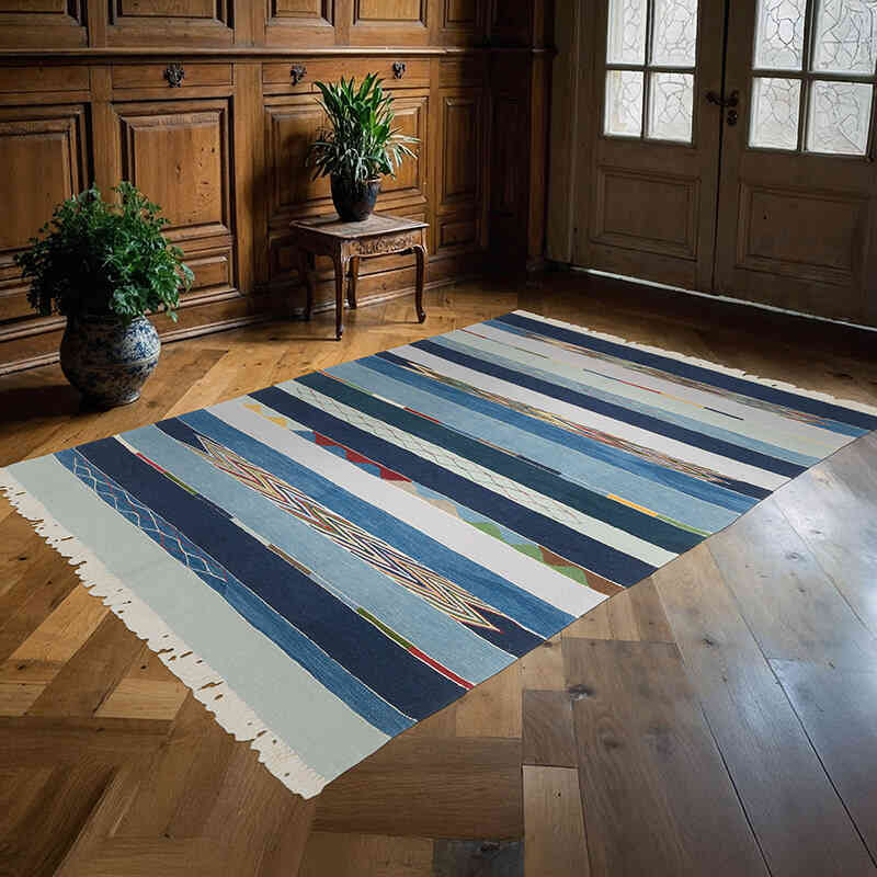 Nueva Alfombra Turca Kilim - 162 cm x 226 cm - K0070249
