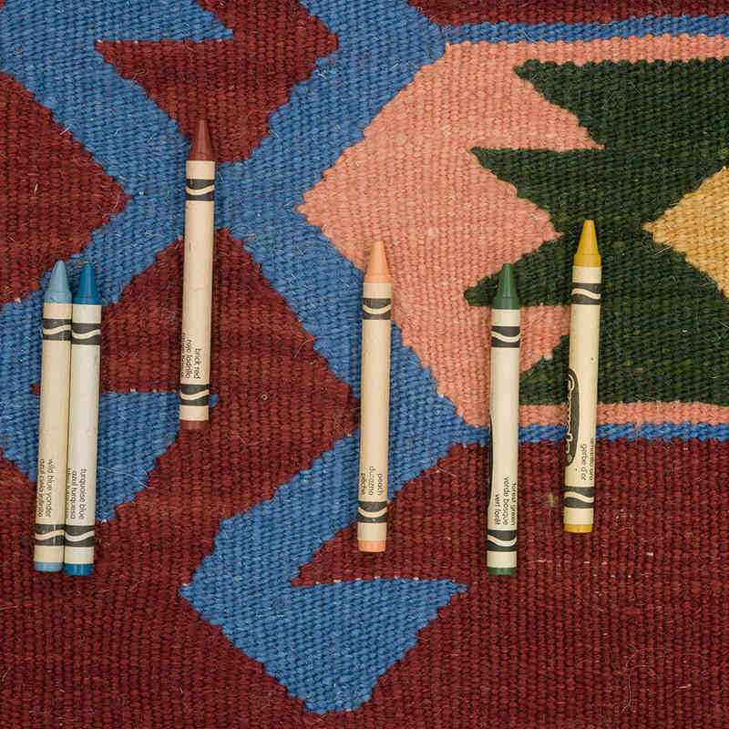 New Handwoven Turkish Kilim Rug - 4'  x 5' 10" (48" x 70") - K0070250