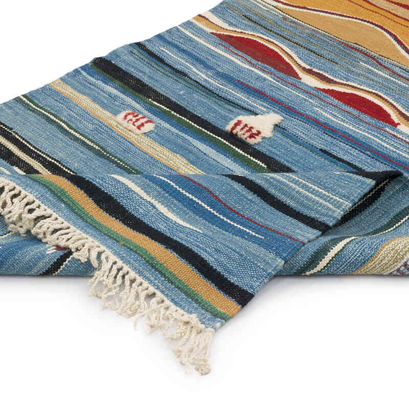 New Handwoven Turkish Kilim Rug - 3' 1" x 4' 11" (37" x 59") - K0070254