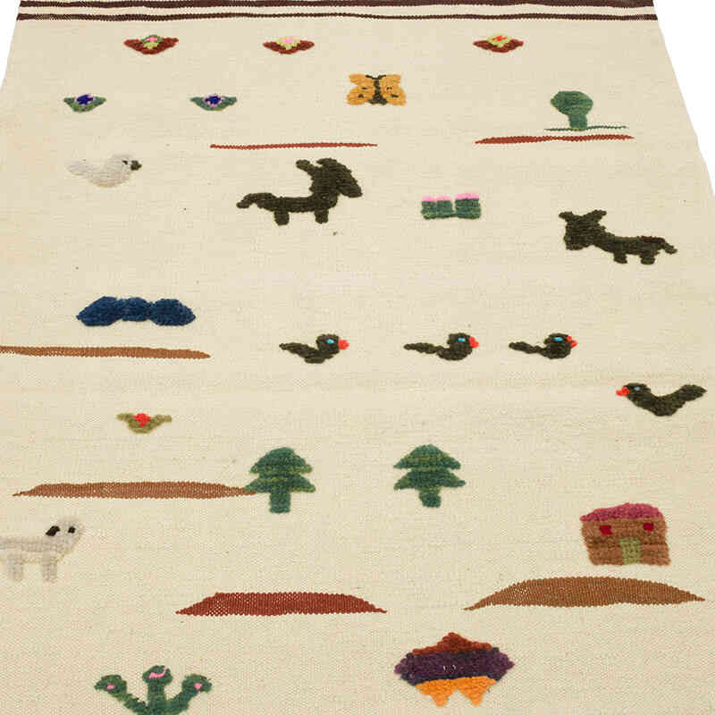 Yeni Kök Boya El Dokuma Kilim - 104 cm x 154 cm - K0070256