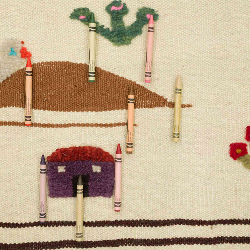 Yeni Kök Boya El Dokuma Kilim - 104 cm x 154 cm - K0070256