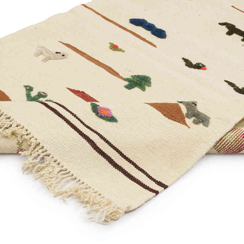 Yeni Kök Boya El Dokuma Kilim - 104 cm x 154 cm - K0070256