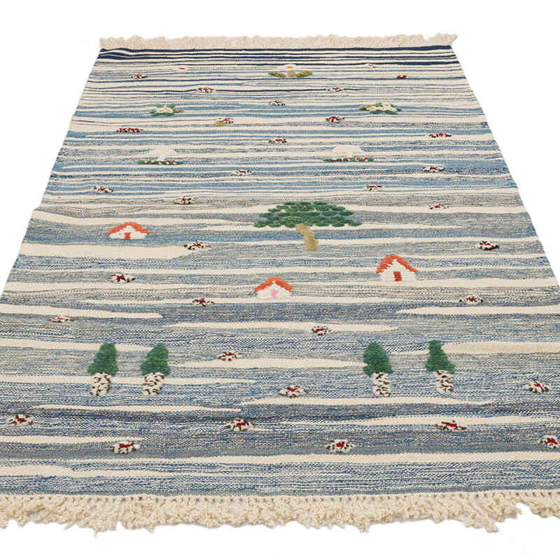 Nueva Alfombra Turca Kilim - 109 cm x 176 cm - K0070257