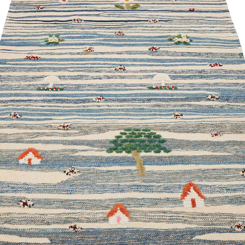Nueva Alfombra Turca Kilim - 109 cm x 176 cm - K0070257
