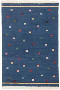 New Handwoven Turkish Kilim Rug - 4' 2" x 6'  (50" x 72")