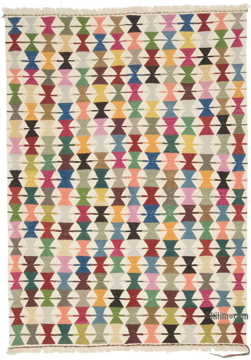 New Handwoven Turkish Kilim Rug - 5' 8" x 7' 10" (68" x 94") - K0070260