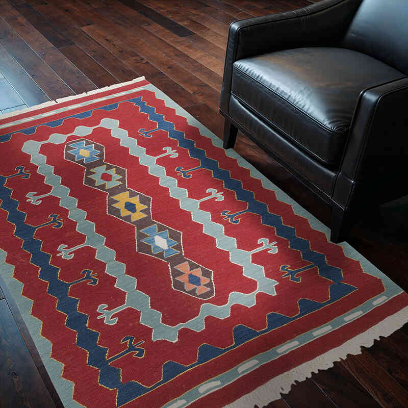 Nueva Alfombra Turca Kilim - 125 cm x 178 cm - K0070261