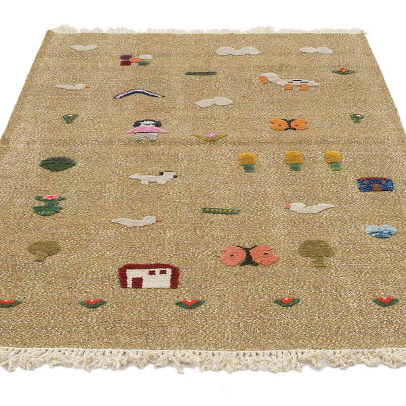 Nueva Alfombra Turca Kilim - 102 cm x 155 cm - K0070263