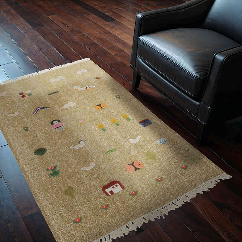 Nueva Alfombra Turca Kilim - 102 cm x 155 cm - K0070263