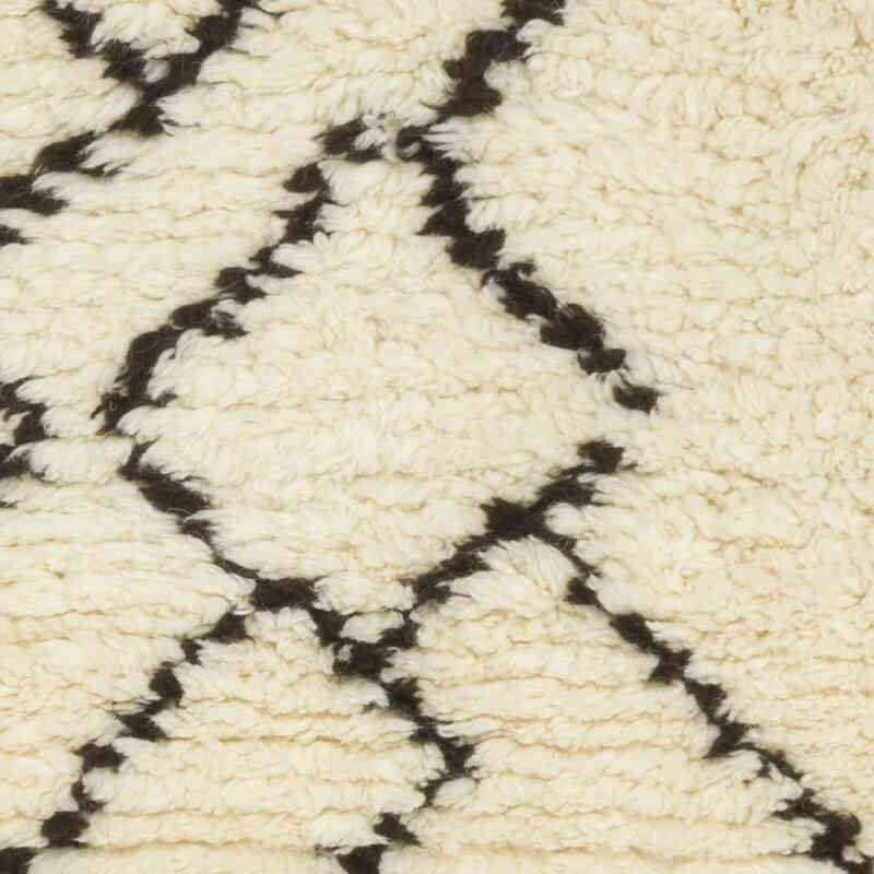 New Moroccan Style Hand-Knotted Tulu Rug - 3' 7" x 4' 1" (43" x 49") - K0070264